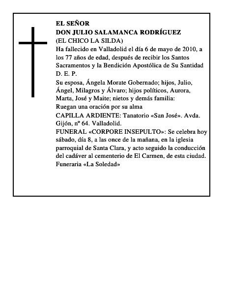 Don Julio Salamanca Rodríguez
