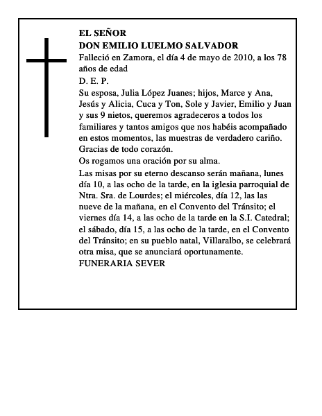 Don Emilio Luelmo Salvador