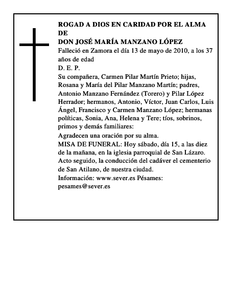 Don José María Manzano López