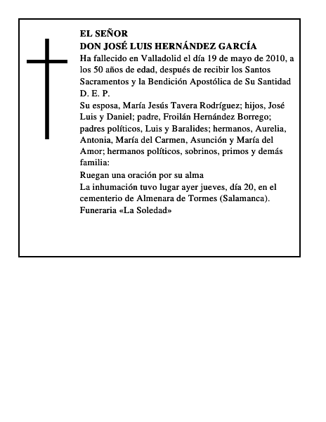 Don José Luis Hernández García