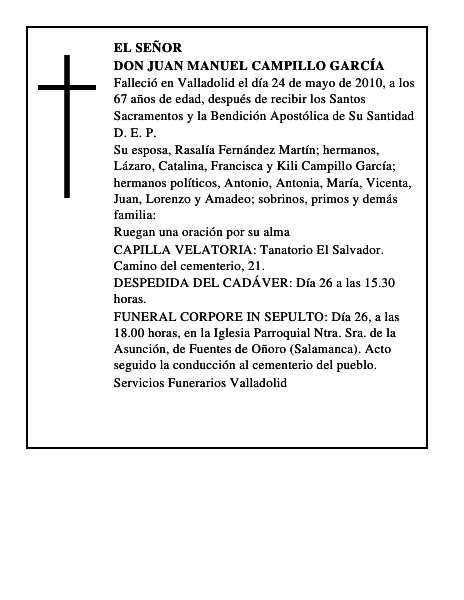 Don Juan Manuel Campillo García