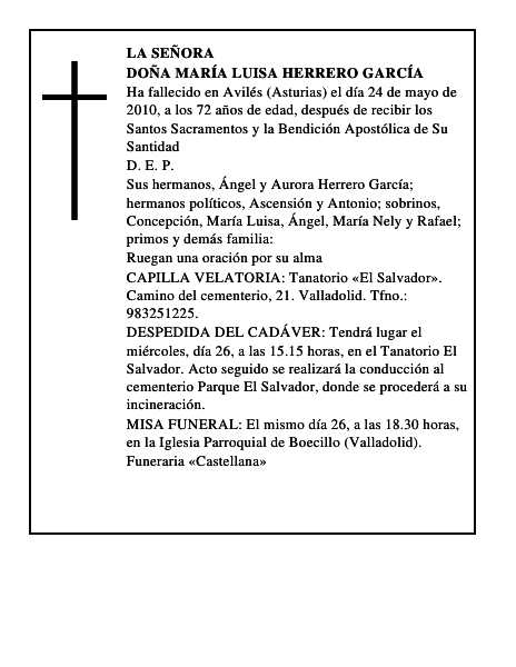 Doña María Luisa Herrero García