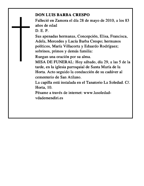 Don Luis Barba Crespo