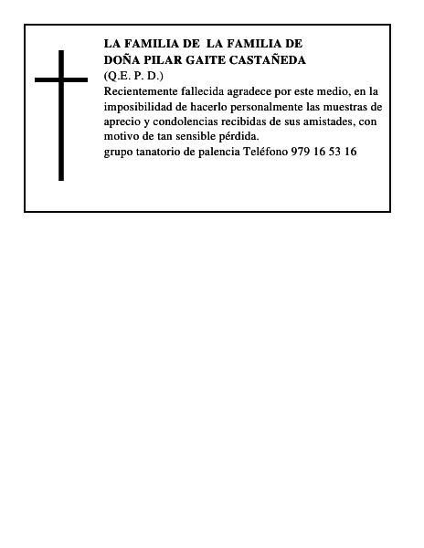 Doña Pilar Gaite Castañeda