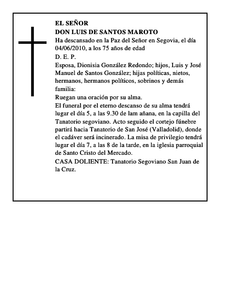 Don Luis de Santos Maroto