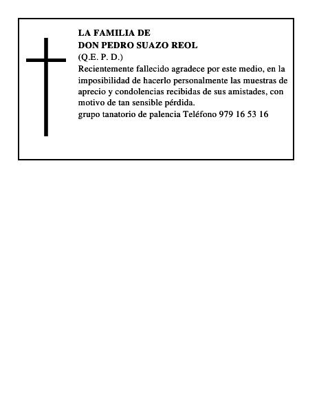 Don Pedro Suazo Reol