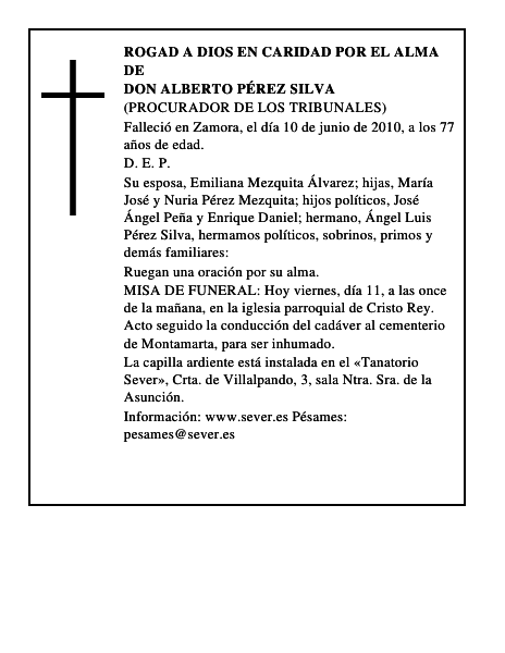 Don Alberto Pérez Silva