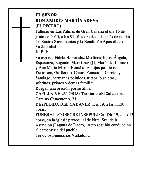 Don Andrés Martín Adeva