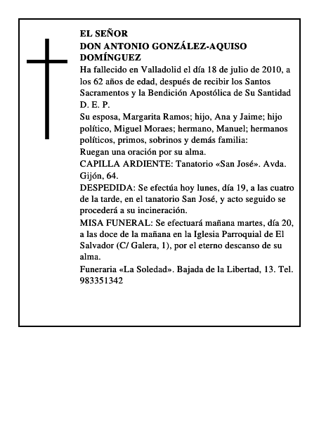 Don Antonio González-Aquiso Domínguez