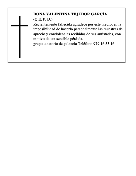 Doña Valentina Tejedor García