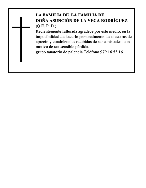 Doña Asunción de la Vega Rodríguez