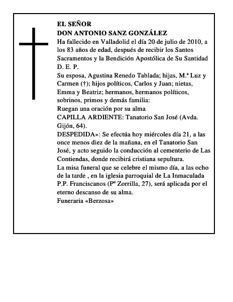 Don Antonio Sanz González