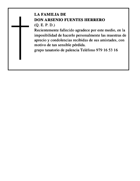Don Arsenio Fuentes Herrero