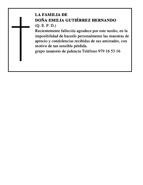 Doña Emilia Gutiérrez Hernando