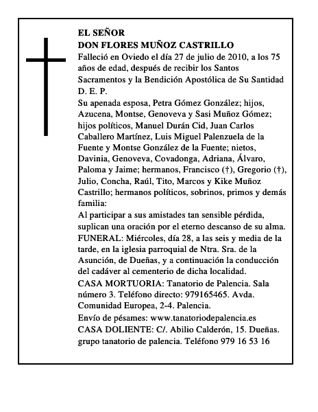Don Flores Muñoz Castrillo