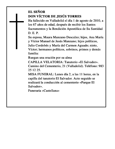 Don Víctor de Jesús Torres