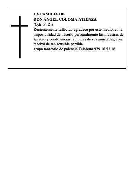 Don Ángel Coloma Atienza