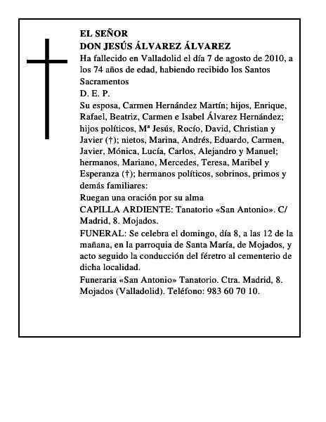 Don Jesús Álvarez Álvarez