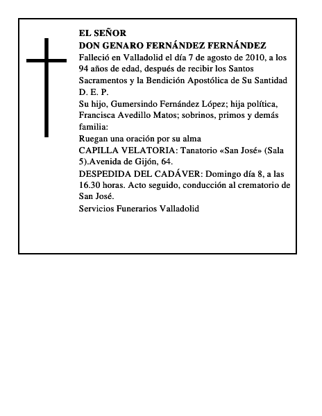 Don Genaro Fernández Fernández