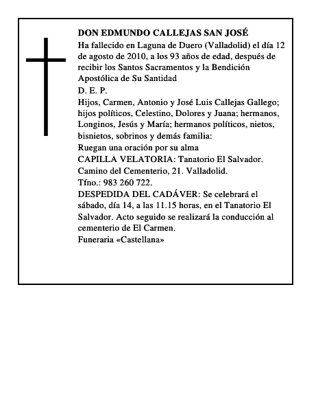 Don Edmundo Callejas San José