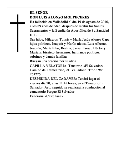 Don Luis Alonso Molpeceres