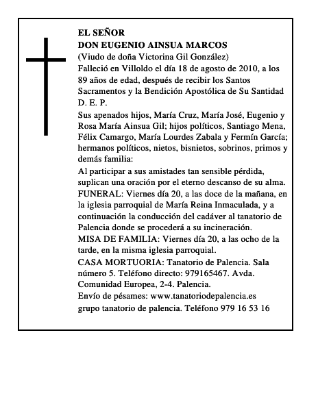 Don Eugenio Ainsua Marcos
