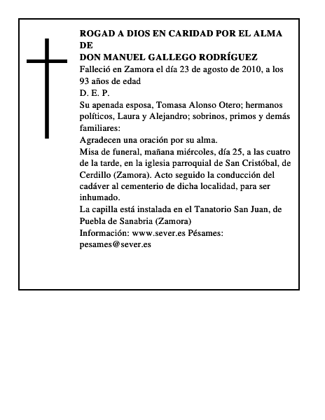 Don Manuel Gallego Rodríguez