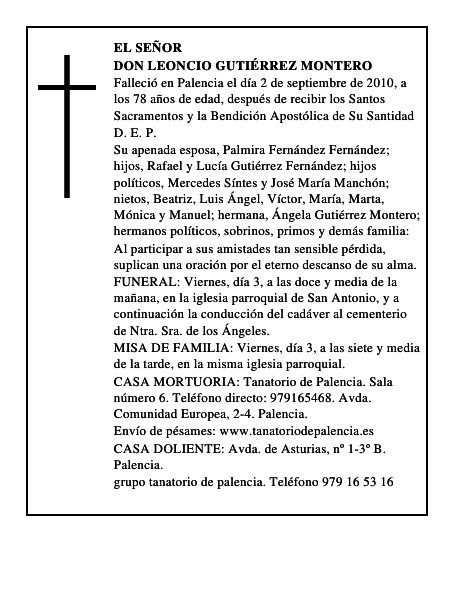 Don Leoncio Gutiérrez Montero