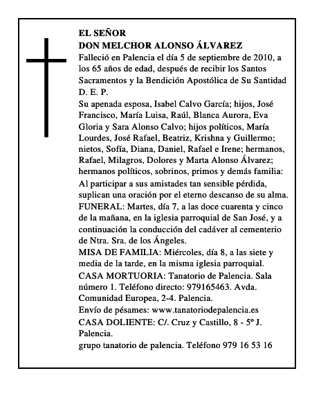 Don Melchor Alonso Álvarez