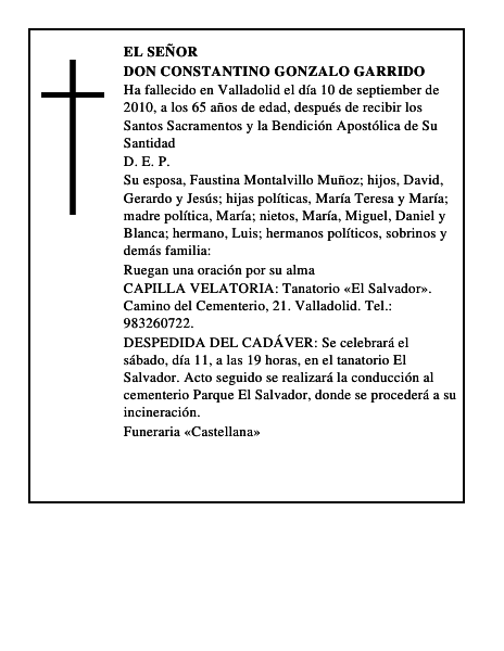 Don Constantino Gonzalo Garrido