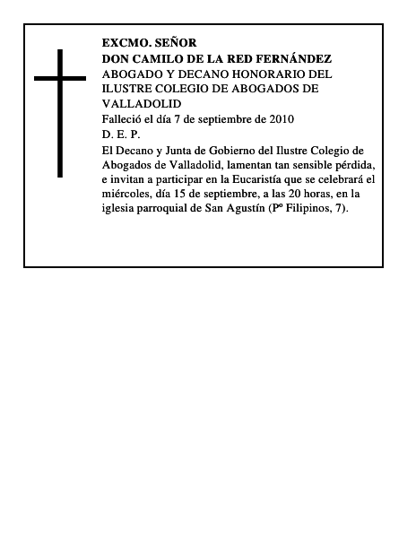 Don Camilo de la Red Fernández