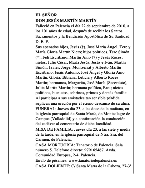 Don Jesús Martín Martín