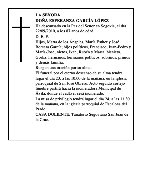 Doña Esperanza García López