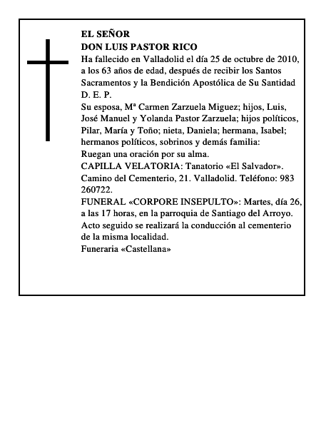 Don Luis Pastor Rico