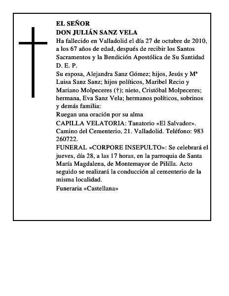 Don Julián Sanz Vela