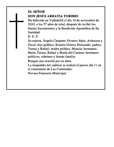 Don Jesús Arratia Toribio