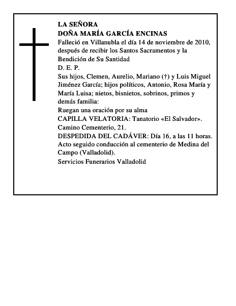 Doña María García Encinas
