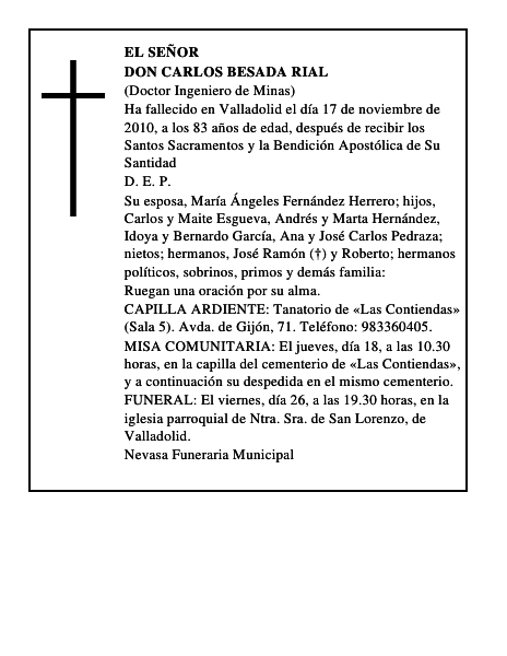 Don Carlos Besada Rial