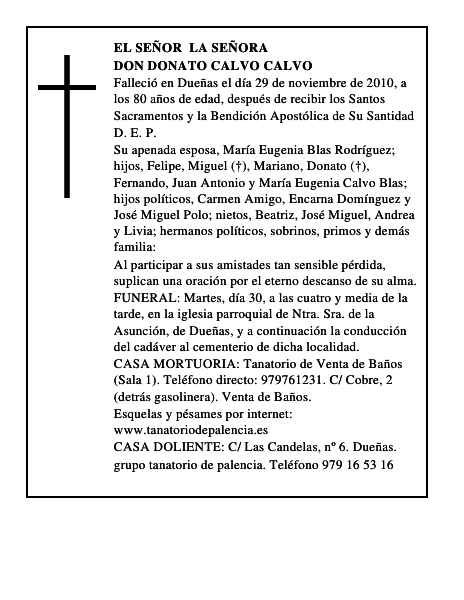 Don Donato Calvo Calvo