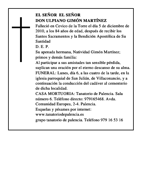 Don Ulpiano Gimón Martínez