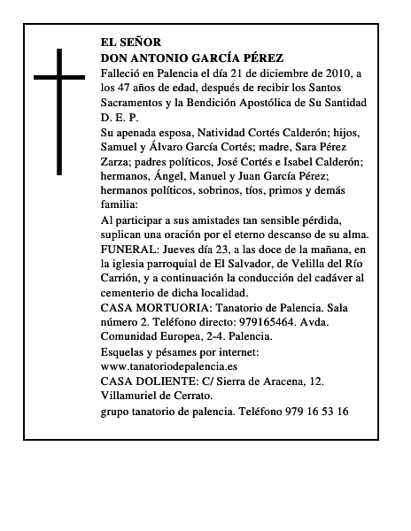 Don Antonio García Pérez