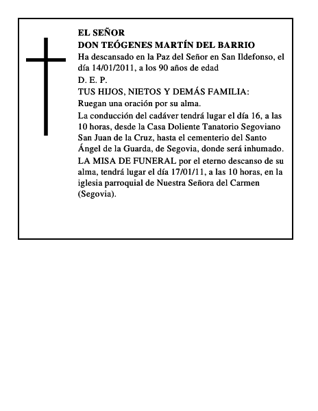 Don Teógenes Martín del Barrio