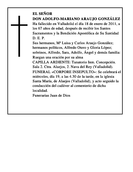 Don Adolfo-Mariano Araujo González
