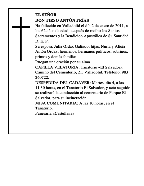 Don Tirso Antón Frías