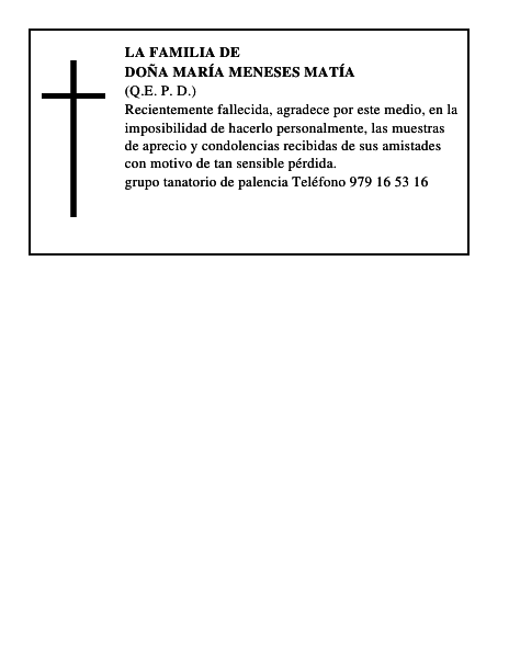 Doña María Meneses Matía