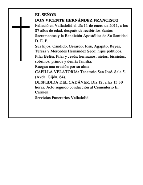 Don Vicente Hernández Francisco