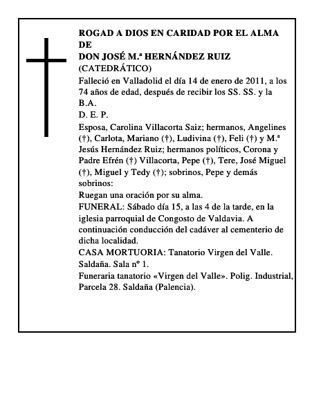 Don José M.ª Hernández Ruiz