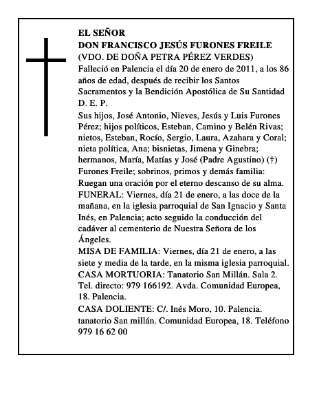 Don Francisco Jesús Furones Freile