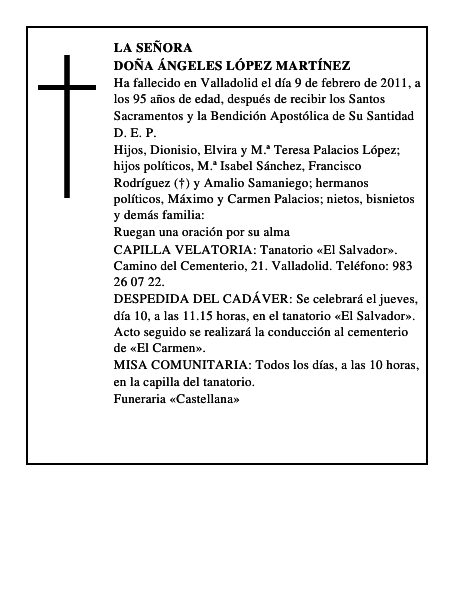Doña Ángeles López Martínez
