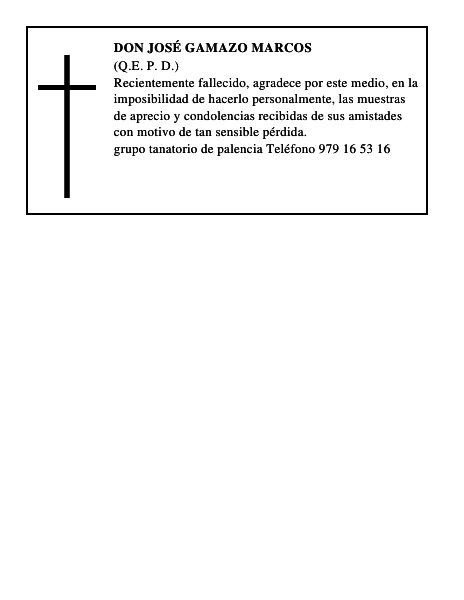 Don José Gamazo Marcos
